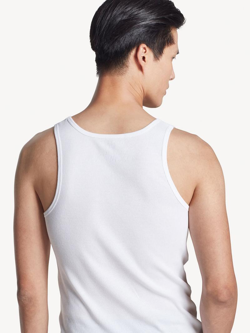 Férfi Tommy Hilfiger Pamut classics tank 3pk Póló Fehér | HU 805FDN